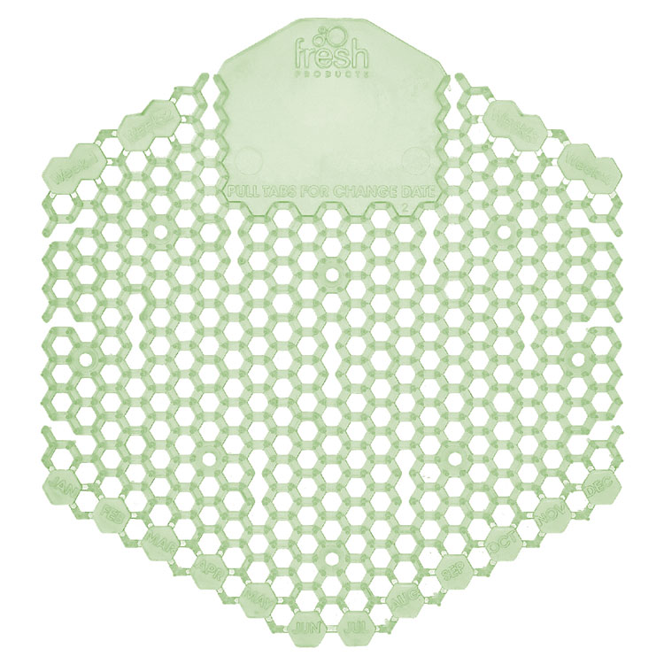 Fresh Products Wave 3D Urinal Deodorizer, Herbal Mint Scent, 58 g, 10/Box, 6 Boxes/Carton (FRS3WDS60MIN)