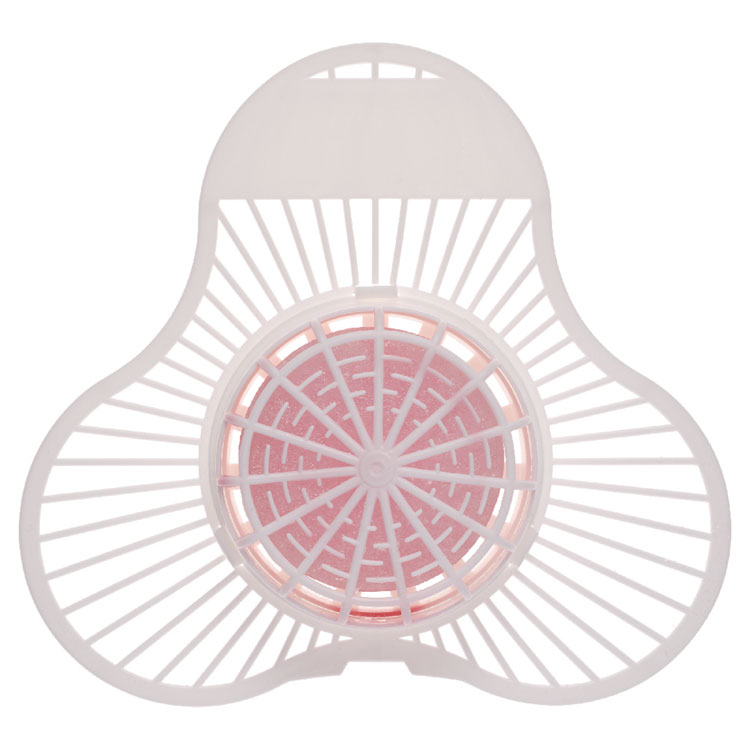 Fresh Products Para Urinal Screen w/Deodorizer Block, Cherry Scent, 4 oz, Dozen (FRS12USPB)