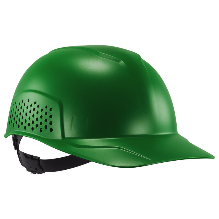 ergodyne Skullerz 8951 Vented Hard Shell Bump Cap, Short Brim, Green (EGO23982)