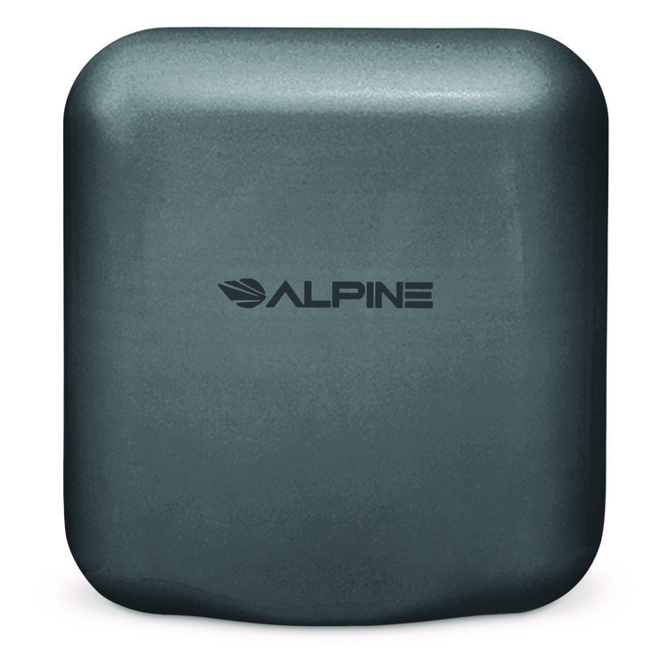 ALPINE INDUSTRIES Hemlock Commercial Automatic 120V Hand Dryer, 6.68 x 11.41 x 12.31, Stainless Steel, Gray (ALHALP40010GRY)