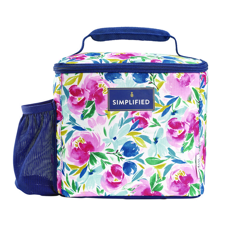 FIT & FRESH INC Simplified Lunch Bag, 9.25 x 5 x 9, Multicolor Floral (FAF2843SIM3167)