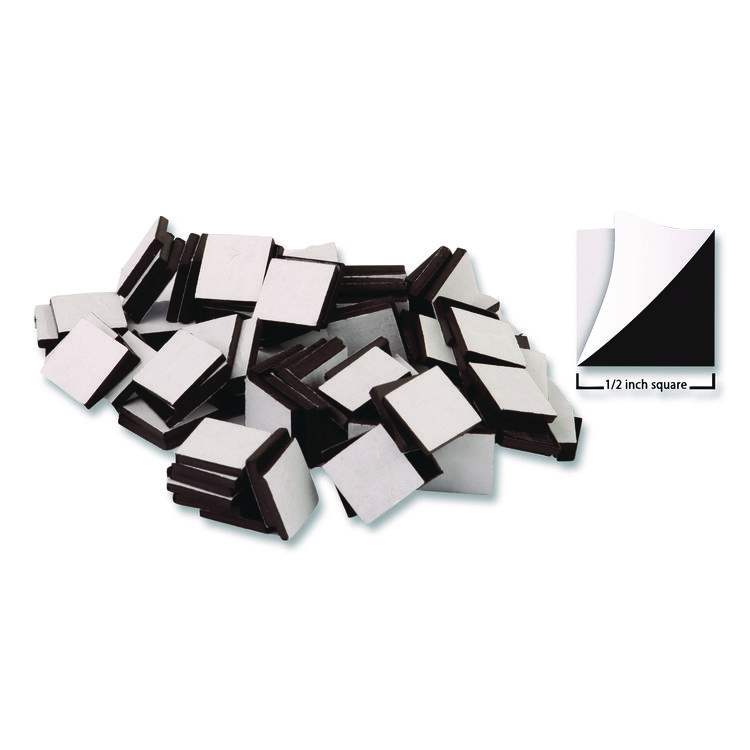Teacher Created Resources Adhesive Magnetic Squares, 0.5" x 0.5", Black, 100/Set (TCR20720)