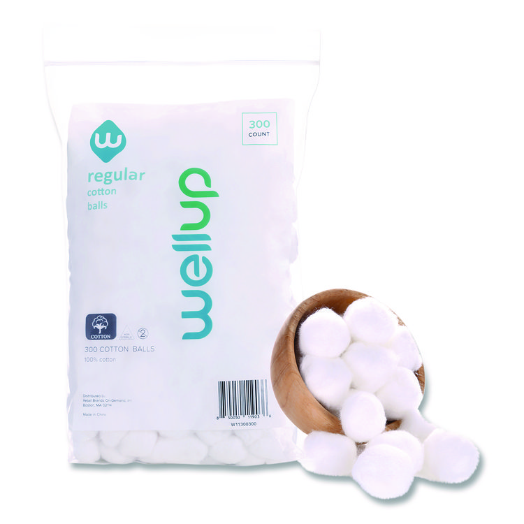 WELLUP Regular Cotton Ball, 300/Pack (WEUW11300300)