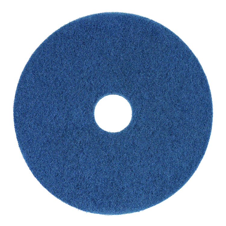 Boardwalk Scrubbing Floor Pads, 13" Diameter, Blue, 5/Carton (BWK4013BLU)