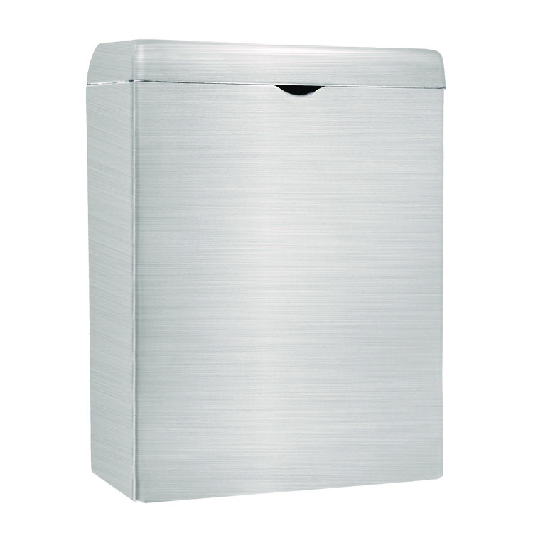 ALPINE INDUSTRIES Stainless Steel Wall-Mounted Sanitary Napkin Receptacle (ALHALP451SSB)