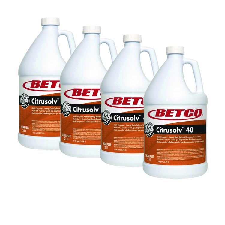 BETCO CORPORATION Citrusolv 40 HD Degreaser, Citrus Scent, 1 gal Bottle, 4/Carton (BET2110400)