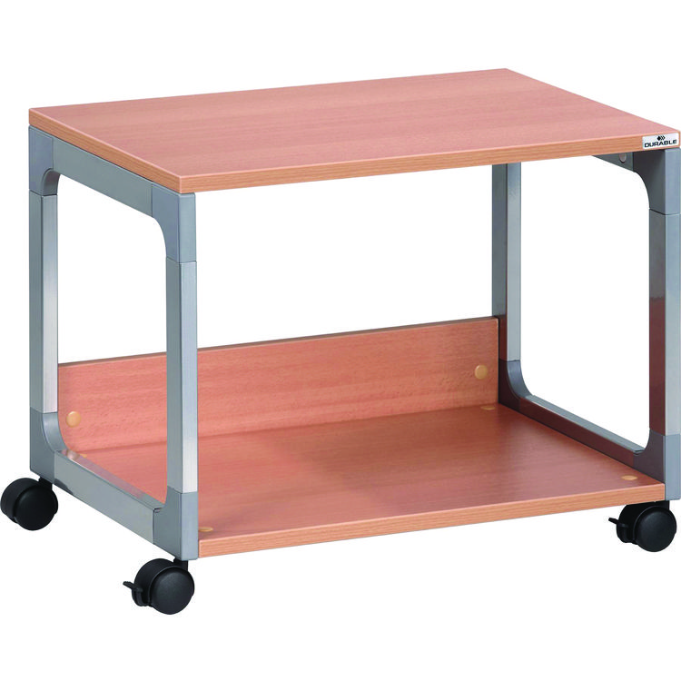 Durable System 48 Multi-Function Trolley, Metal, 2 Shelves, 23.6 x 18.7 x 17, Beech (DBL3710124)