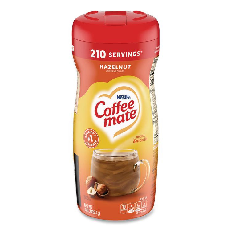 Coffee mate Hazelnut Creamer Powder, 15 oz Canister (NES12345)