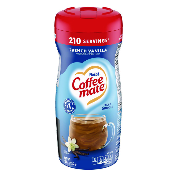 Coffee mate French Vanilla Creamer Powder, 15 oz Canister (NES35775)