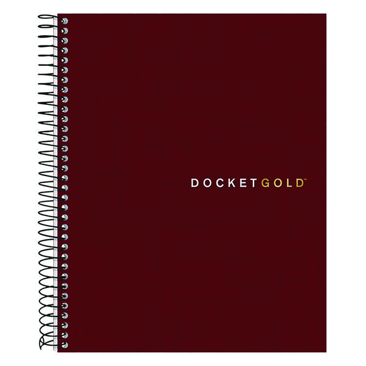 TOPS Docket Gold Planner, Project-Management Format with Narrow Ruling, Black Paperboard Cover, (70) 8.5 x 6.75 Sheets (TOP63754)