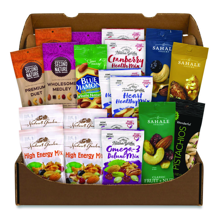 Snack Box Pros Healthy Mixed Nuts Snack Box, 18 Assorted Snacks/Box (GRR70000046)