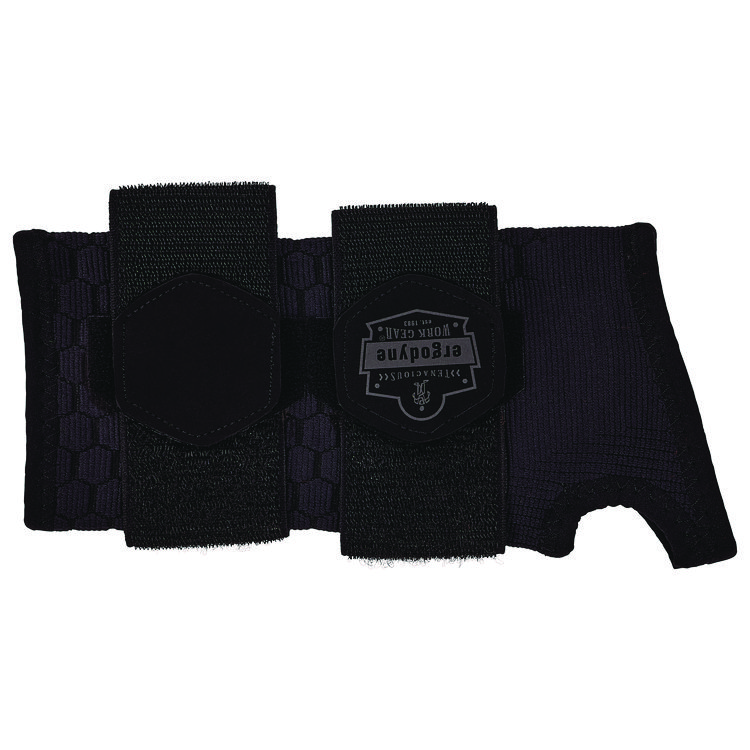ergodyne ProFlex 685 Wrist Support Sleeve with Double Strap, Small, Fits Left Hand/Right Hand, Black (EGO16616)