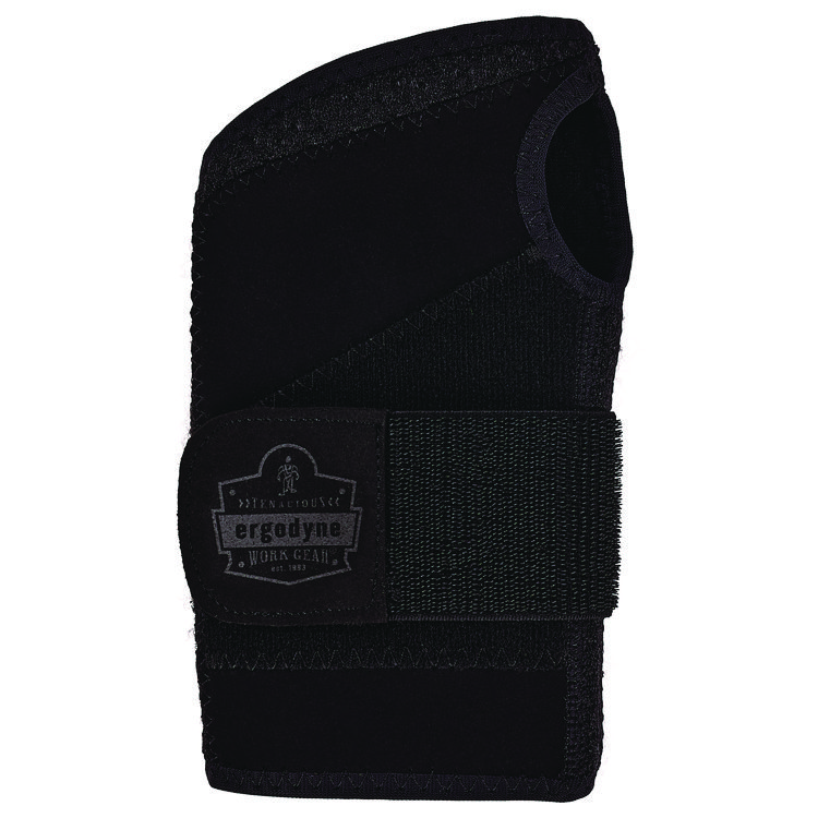 ergodyne ProFlex 4005 Wrist Brace Support with Single Strap, X-Large, Fits Left Hand, Black (EGO70143)