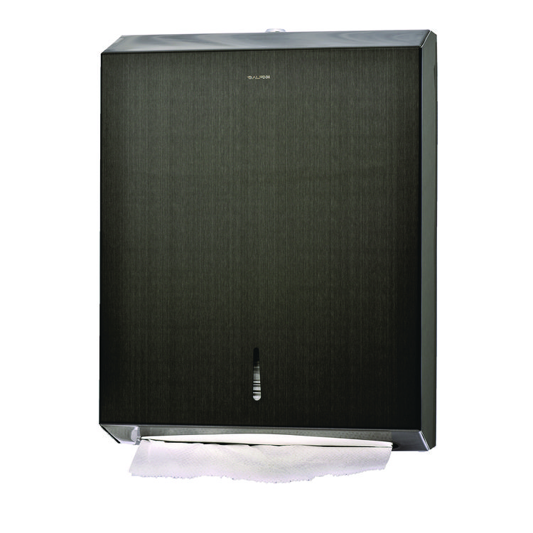 ALPINE INDUSTRIES Vertical C-Fold/Multi-Fold Paper Towel Dispenser, 14.5 x 4 x 11.2, Antique Nickel (ALHALP480AN)