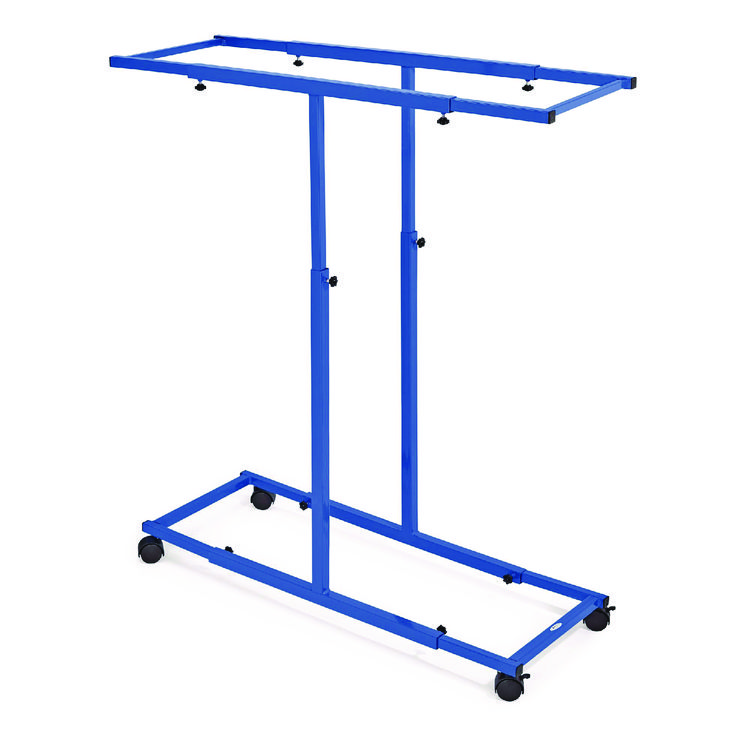 ADIROFFICE Blueprint Storage Cabinet Steel Vertical Plan Center, Assorted Document Sizes, 15" x 27" to 47.25" x 32.5" to 57", Blue (ALHI614BLU)