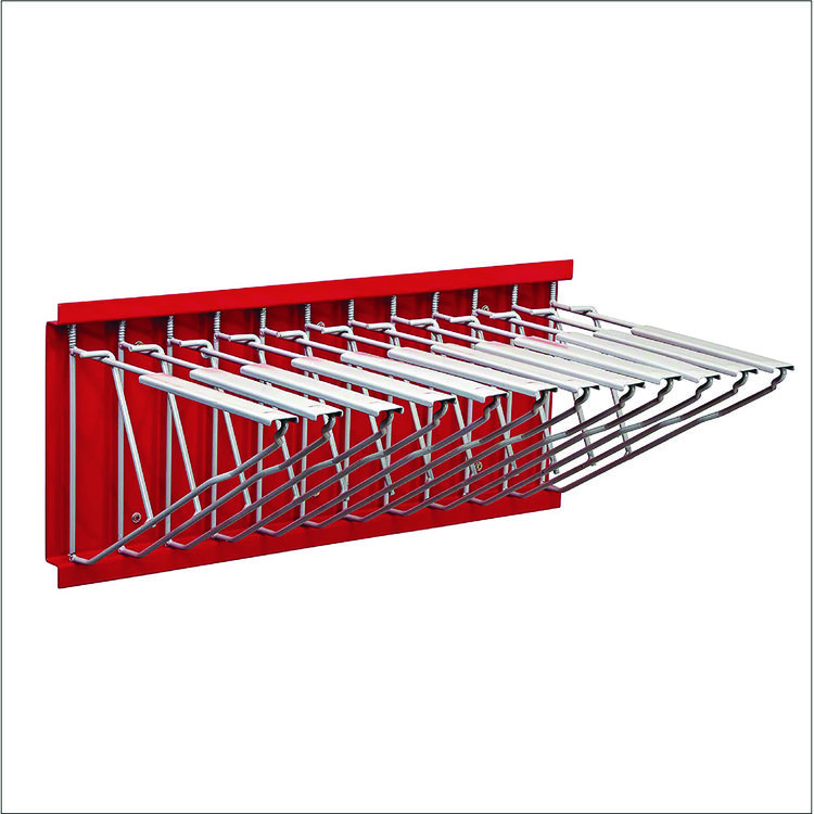 ADIROFFICE Large File Blueprint Pivot Wall Rack, Assorted Document Sizes Accommodated, 11" x 15.8" x 23.9", Red (ALHI617RED)