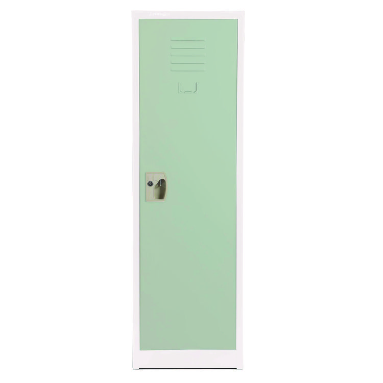ADIROFFICE Steel Storage Locker, 1 Compartment, 15 x 15 x 48, Misty Green (ALHI62901MGRN)