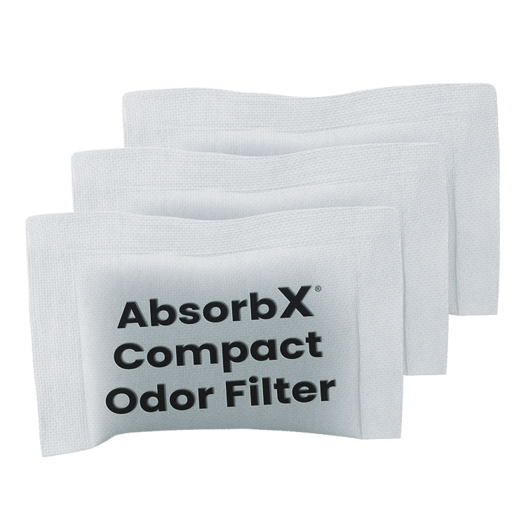 HLS COMMERCIAL AbsorbX Compact Odor Filter, 0.03 lb Bag, Unscented, 3/Pack (HLMHLS08CF3)