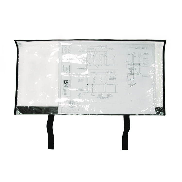 ADIROFFICE Large Document Protection Blueprint Plan Holder, Holds ARCH E (36" x 48"), Clear (ALHIPS3648)