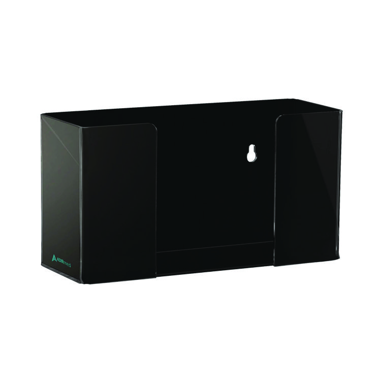 ADIRMED Acrylic Glove Dispenser, Single Box Capacity, 10.2 x 3.5 x 5.3, Black (ALHI90201BLK)