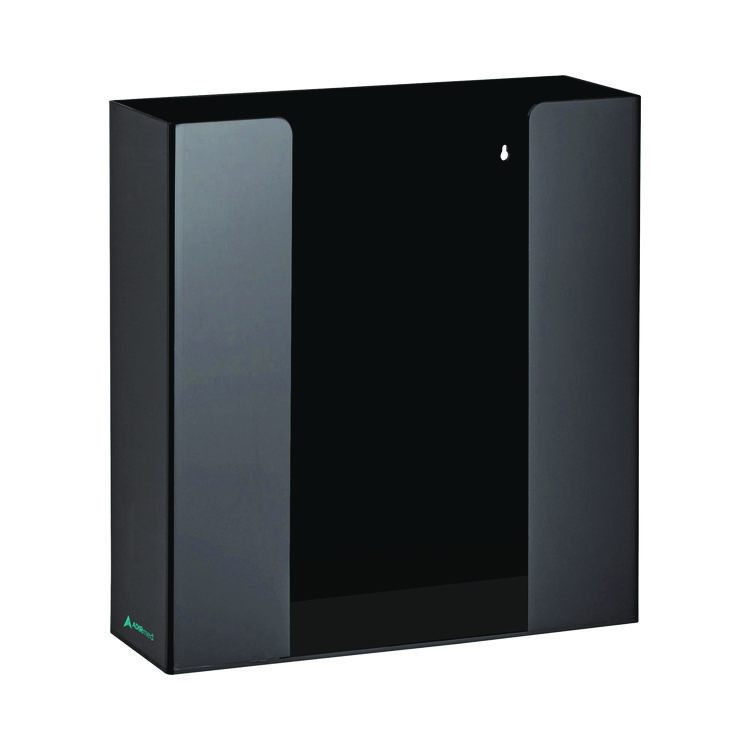 ADIRMED Acrylic Glove Dispenser, Double Box Capacity, 10.2 x 3.5 x 10.8, Black (ALHI90202BLK)
