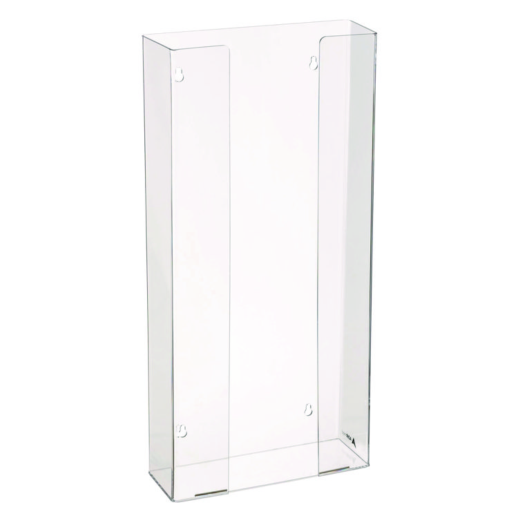 ADIRMED Acrylic Glove Dispenser, Quad Box Capacity, 10.2 x 3.5 x 21.1, Clear (ALHI90204)