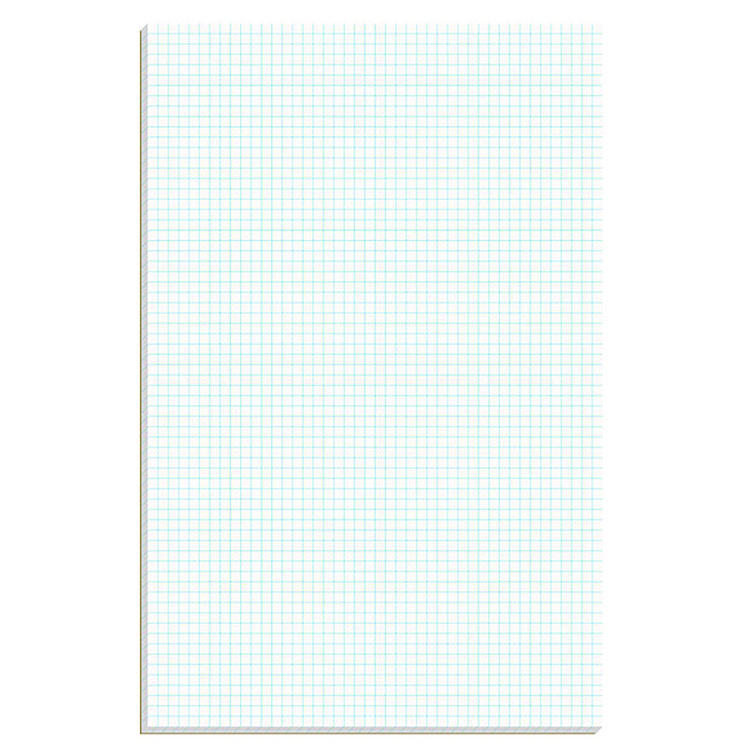 Ampad Quadrille Pads, Quadrille Rule (4 sq/in), 50 White (Standard 15 lb Bond) 11 x 17 Sheets (TOP22037)