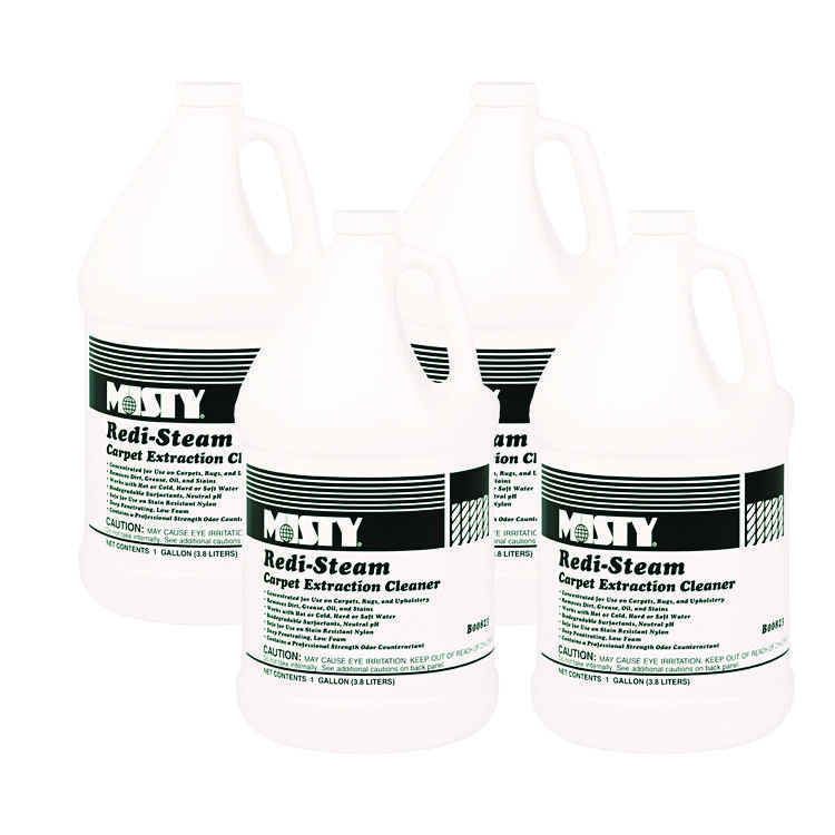 Misty Redi-Steam Carpet Cleaner, Pleasant Scent, 1 gal Bottle, 4/Carton (AMR1038771)