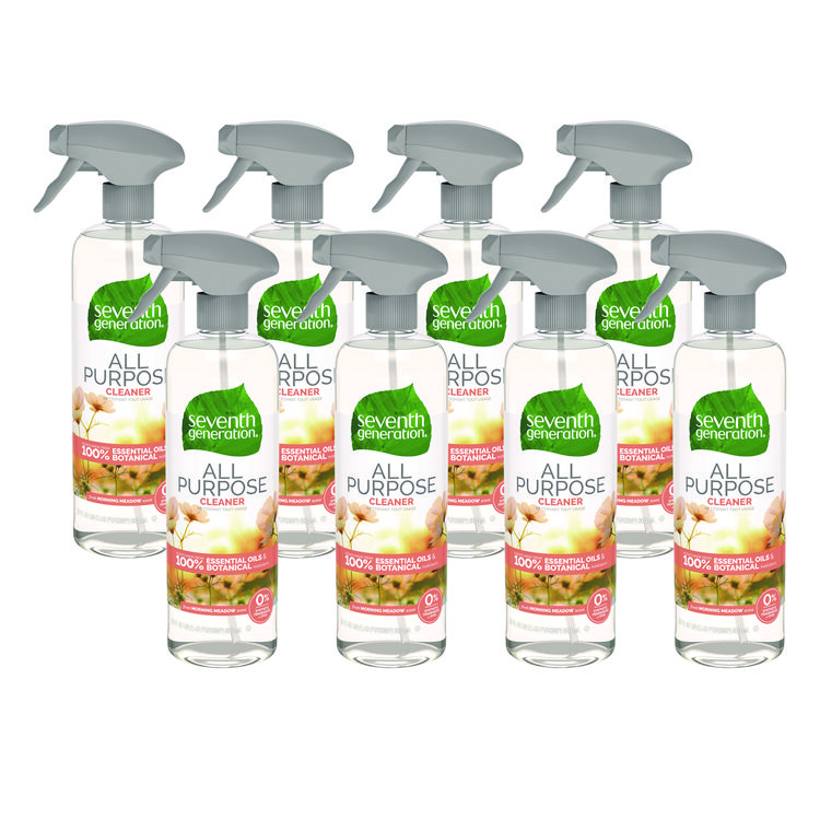 Seventh Generation Natural All-Purpose Cleaner, Morning Meadow, 23 oz Trigger Spray Bottle, 8/Carton (SEV44714CT)
