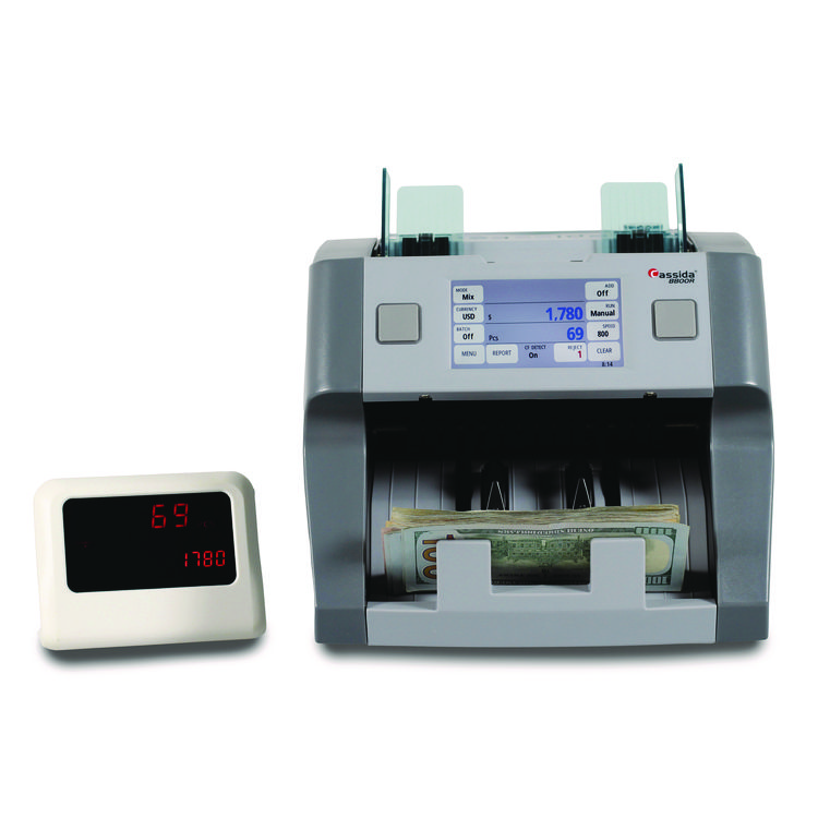 CASSIDA 8800R Single Pocket Discriminator, 1,200 Bills/min, 9.5 x 11 x 10.4, Gray (CIA8800R)