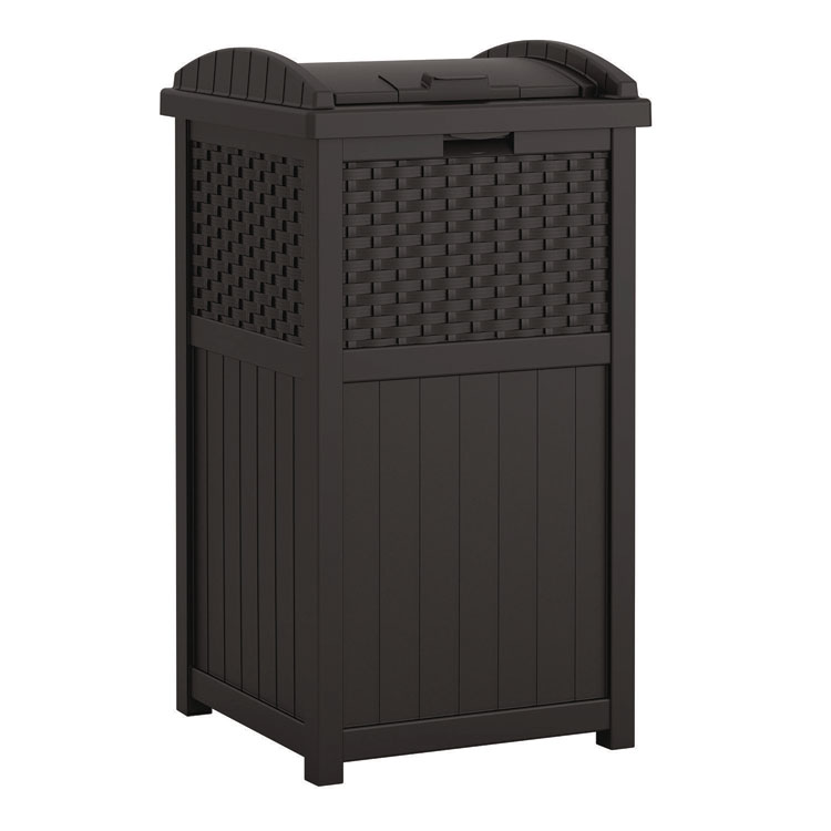 SUNCAST CORPORATION 30 Gallon Trash Hideaway, Plastic, Black (SUAGHW1732BK)