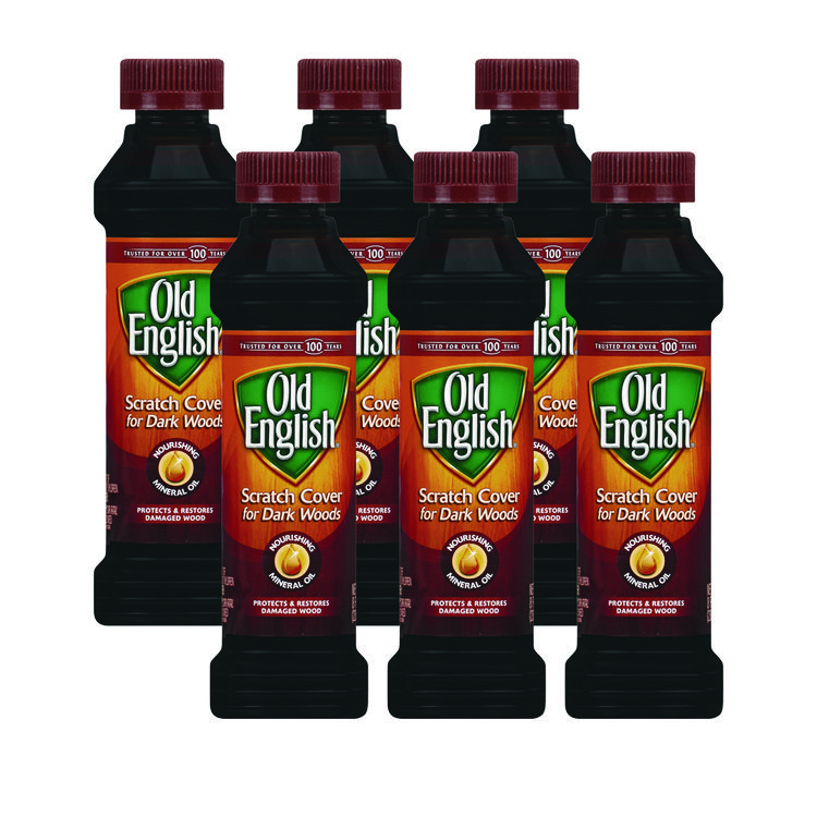 OLD ENGLISH Furniture Scratch Cover, For Dark Woods, 8 oz Bottle, 6/Carton (RAC75144CT)