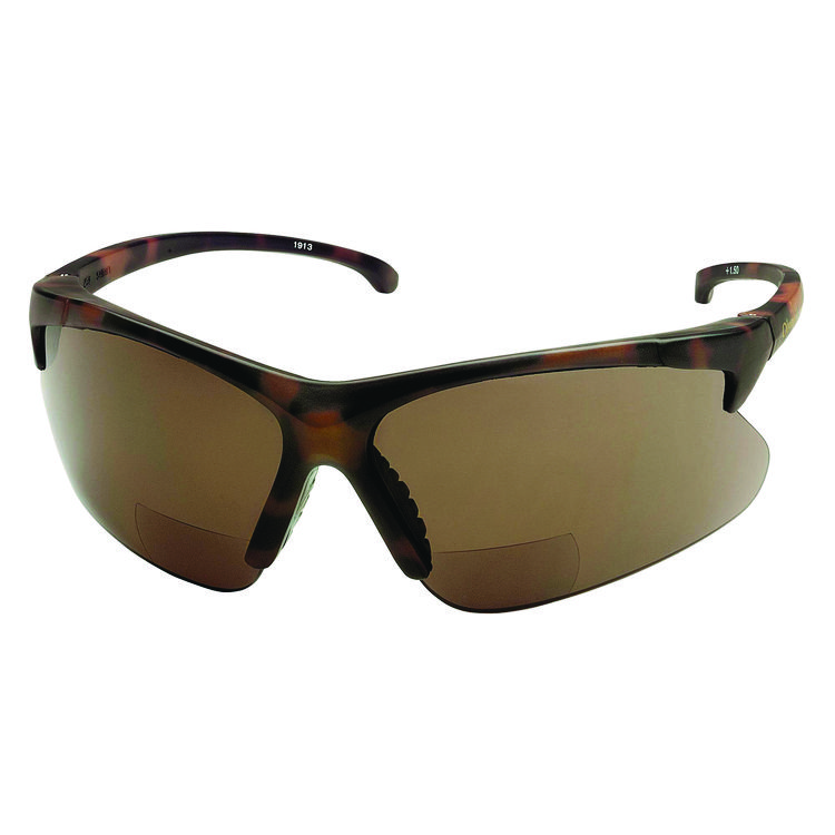 KleenGuard V60 30-06 Readers Safety Sunglasses Glasses, Tortoise Nylon Frame, Smoke Polycarbonate Lens, 6/Box (ANS19872)