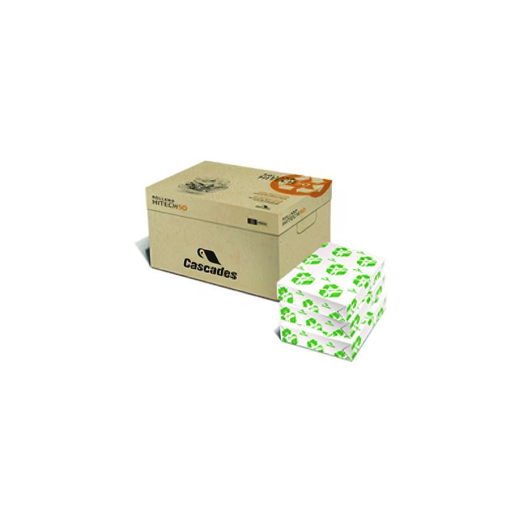 Cascades Enviro100 Copy Paper, 90 Bright, 20 lb Bond Weight, 11 x 17, White, 500 Sheets/Ream, 5 Reams/Carton (CSD5104)