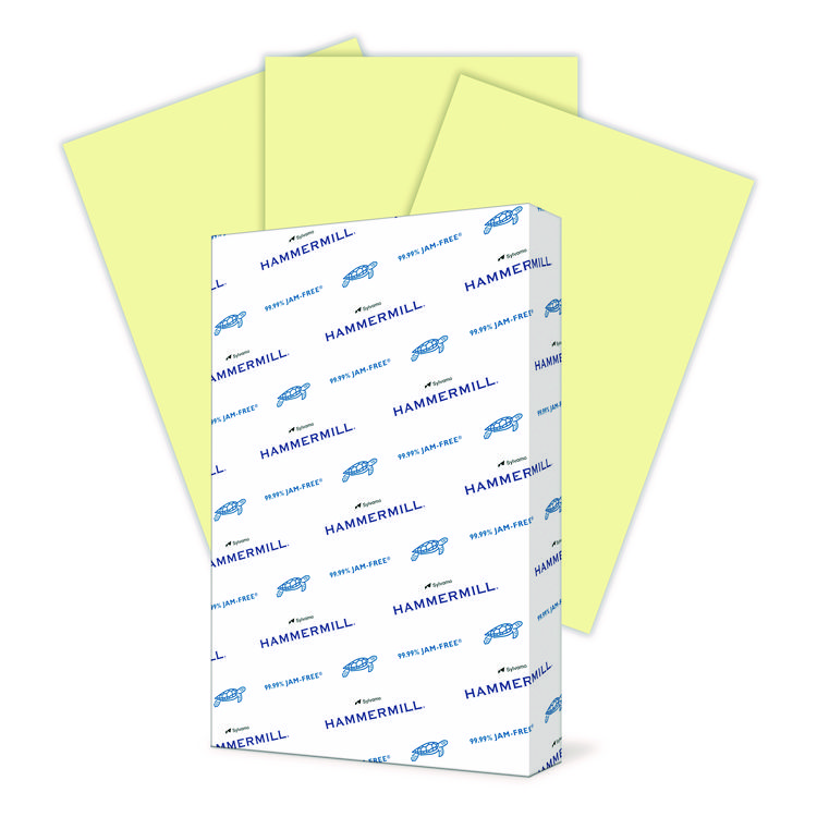 Hammermill Colors Print Paper, 20 lb Bond Weight, 11 x 17, Canary, 500/Ream (HAM102152)