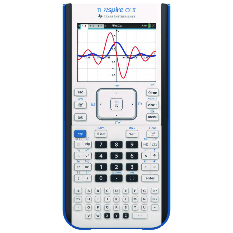 Texas Instruments TI-Nspire CX II Graphing Calculator, 10-Digit LCD (TEXNSPIRECXII)