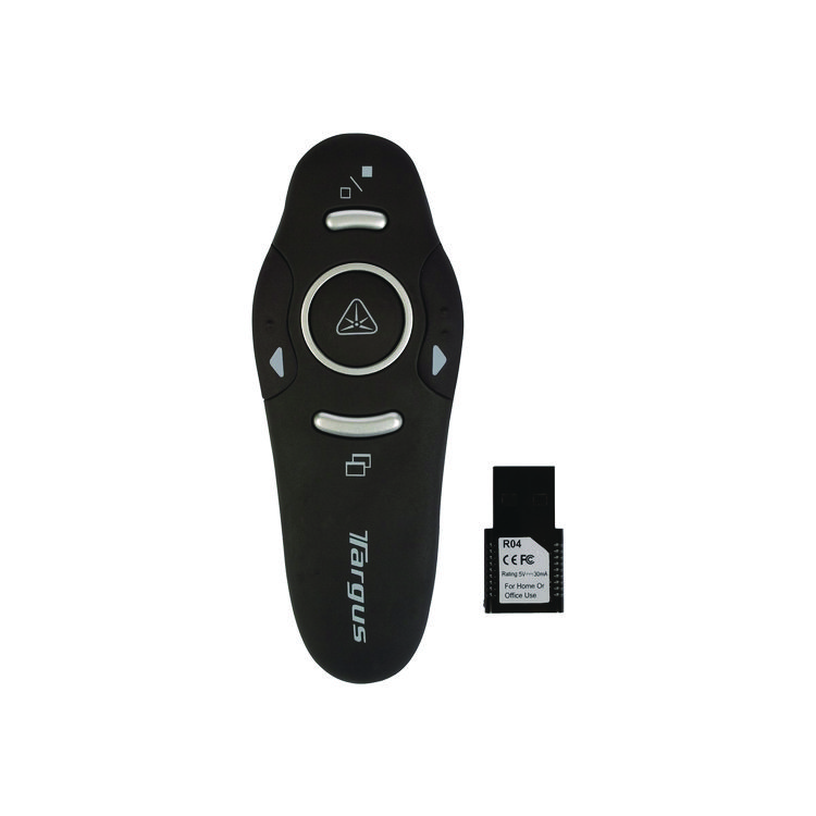 TRGAMP16US - Targus Wireless USB Presenter with Laser Pointer, Class 2, 50 ft Range, Black (TRGAMP16US)