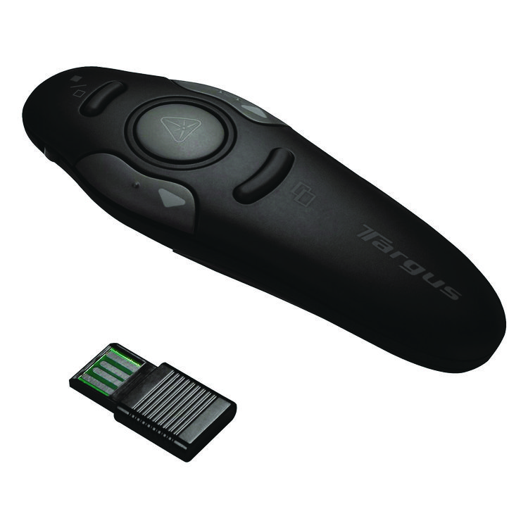TRGAMP16US - Targus Wireless USB Presenter with Laser Pointer, Class 2, 50 ft Range, Black (TRGAMP16US) - Image 2