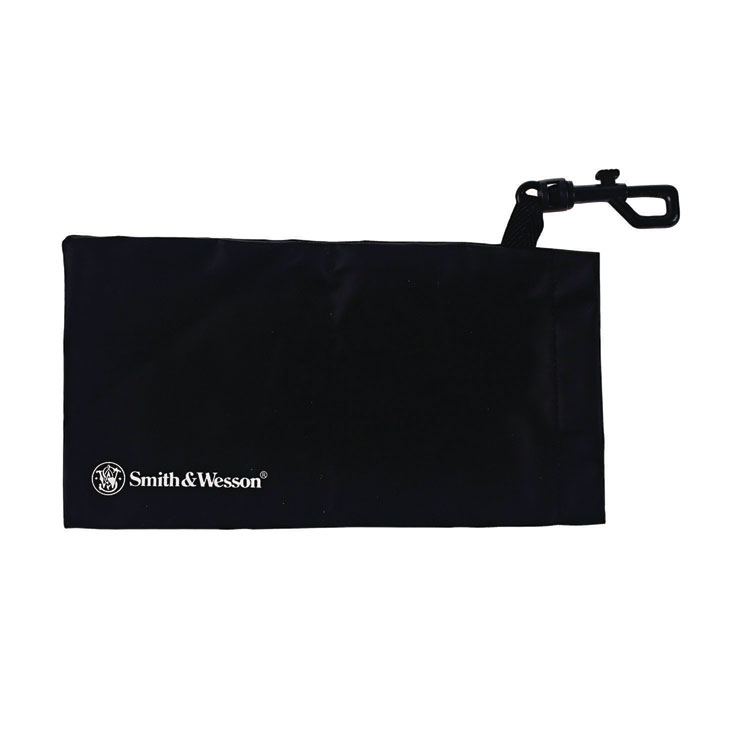 Smith & Wesson Safety Glasses Carrying Pouch with Belt Clip, 4.25 x 0.25 x 4.25, Black, 12/Carton (ANS19941)