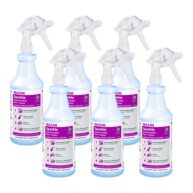 Sparkle RTU Sparkle Glass Cleaner, Safe-to-Ship, 32 oz Bottle, 6/Carton (MLB05180086)