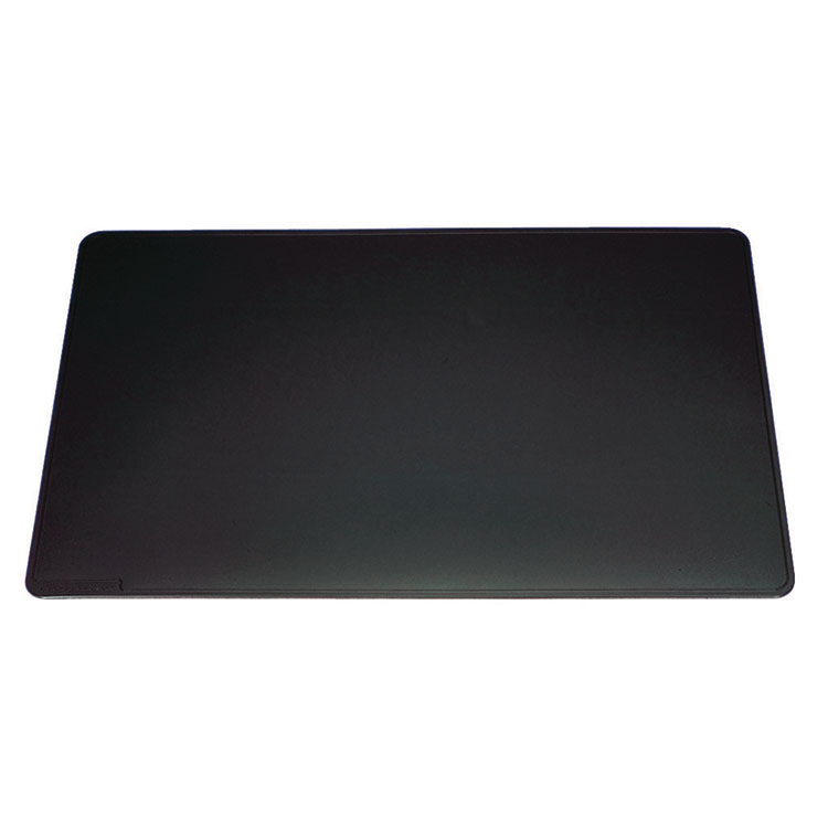 Durable Anti-Slip Contoured Edge PVC Desk Pad, 20.5 x 25.5, Black (DBL710301)