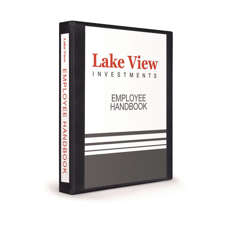 Avery Heavy-Duty View Binder with DuraHinge and One Touch EZD Rings, 3 Rings, 1" Capacity, 11 x 8.5, Black (AVE79699)