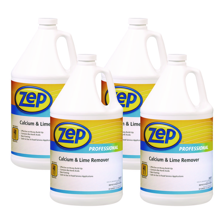 Zep Professional Calcium and Lime Remover, Neutral, 1 gal Bottle, 4/Carton (ZPP1041491)
