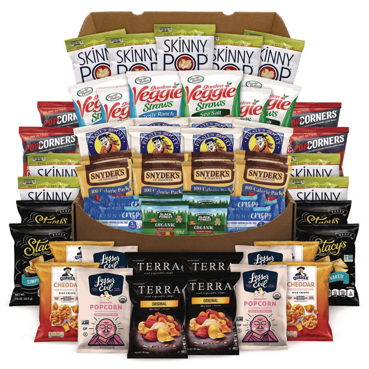Snack Box Pros Big Healthy Snack Box, 61 Assorted Snacks/Box (GRR700S0025)