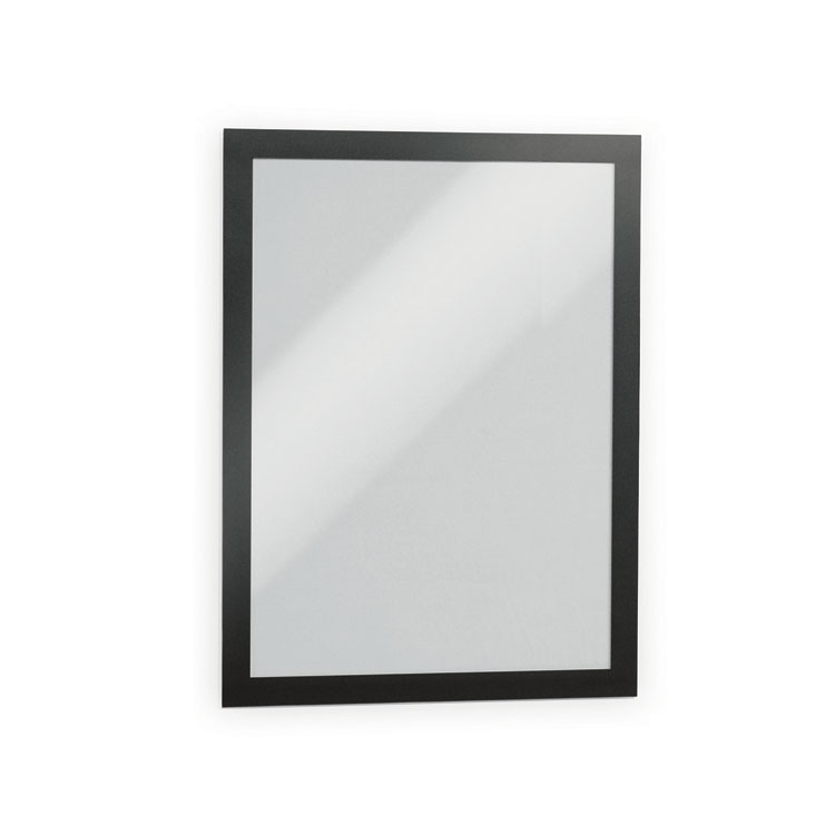 Durable DURAFRAME MAGNETIC Sign Holder Frame, 13.39 x 17.87, Black Frame, 2/Pack (DBL464701)