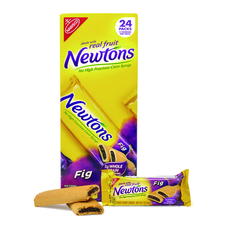 Nabisco Fig Newtons, 2 oz Pack, 2 Cookies/Pack, 24 Packs/Box (GRR22000462)
