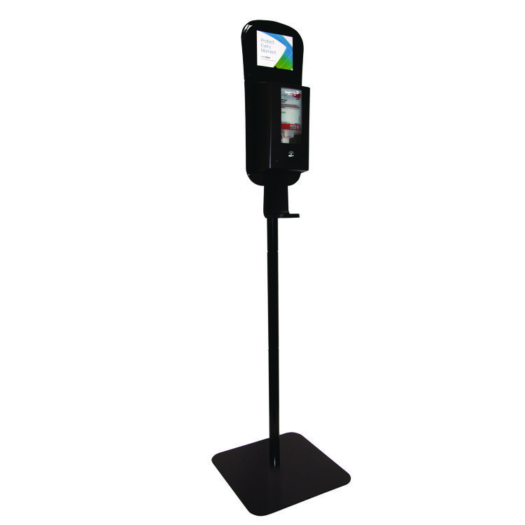 Diversey IntelliCare Hybrid Dispenser Floor Stand, 60.6" h, Black (DVOD1224249)