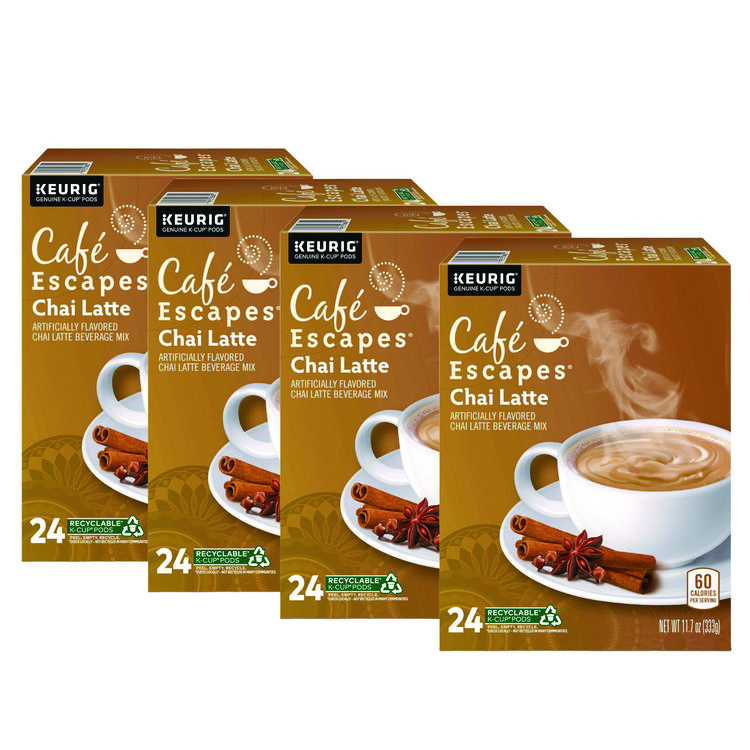 KEURIG DR PEPPER Chai Latte K-Cups, 96/Carton (GMT6805CT)