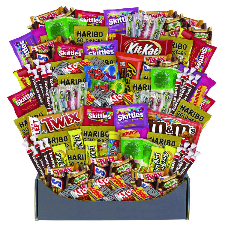 Snack Box Pros No Tricks Just Treats Halloween Box, Assorted Varieties, 140 Count (GRR70000084)