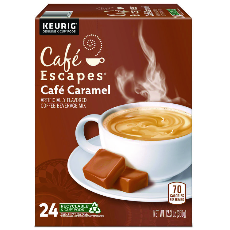 KEURIG DR PEPPER Cafe Caramel K-Cups, 24/Box (GMT6813)